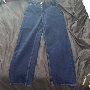 ZARA Dark Blue Denim Jeans (2)